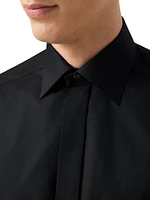 Slim-Fit Textured Dress Shirt