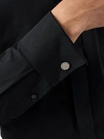 Slim-Fit Textured Dress Shirt