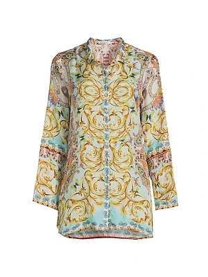 Indy Printed Silk Tunic
