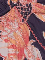 Rosie Floral Crewneck Short-Sleeve Top