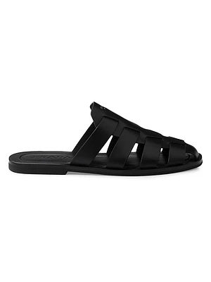 Leather Fisherman Mules