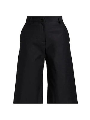 Stretch Cotton Bermuda Shorts