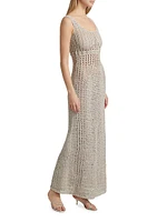 Hand-Crocheted Cotton Scoopneck Maxi Dress