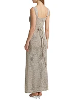 Hand-Crocheted Cotton Scoopneck Maxi Dress