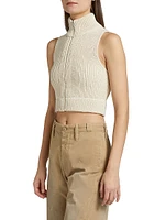 Knit Zip-Up Vest