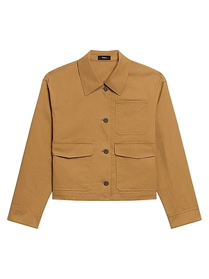 Feather Chino Cropped Work Jacket