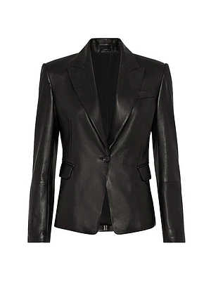 Nappa Leather Blazer with Monili