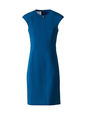 Jersey Cap-Sleeve Sheath Dress