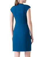 Jersey Cap-Sleeve Sheath Dress