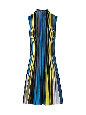 Striped Sleeveless Knit Dress