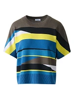 Colorblock Wool Sweater