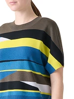 Colorblock Wool Sweater