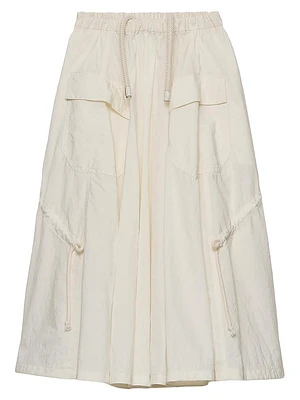 Technical Pongé Skirt