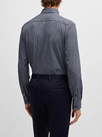 Slim-Fit Shirt Printed Performance Stretch Jersey