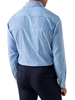 Contemporary-Fit Striped Cotton-Silk Shirt