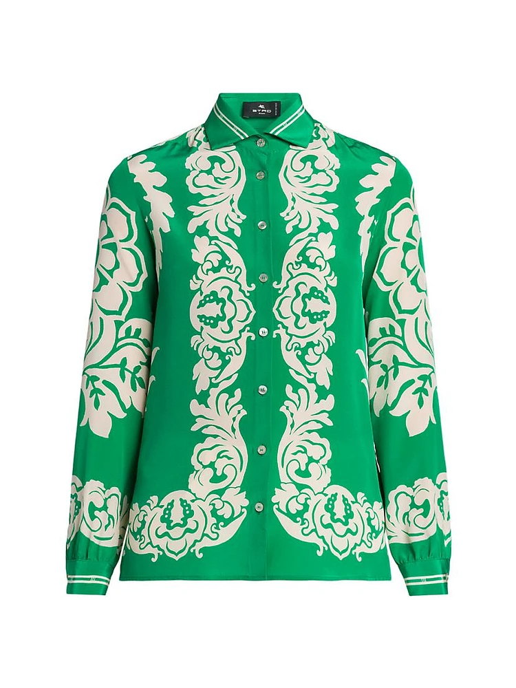 Paisley Silk Blouse