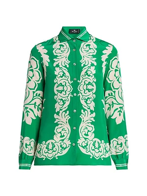 Paisley Silk Blouse