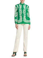 Paisley Silk Blouse