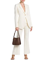 Stretch Viscose Flared Pants