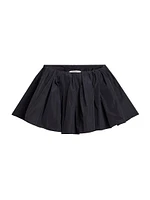 Gathered Satin Skort