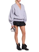 Gathered Satin Skort