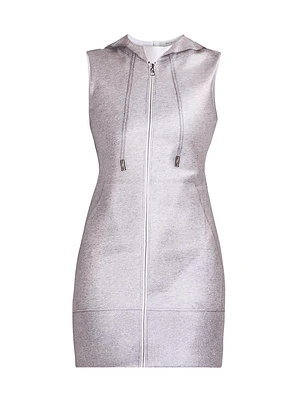 Hooded Sheath Minidress