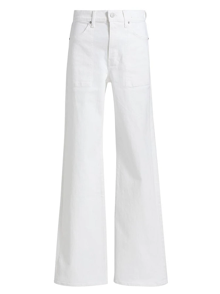 Crosbie Wide-Leg Twill Pants