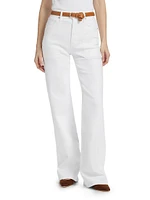 Crosbie Wide-Leg Twill Pants