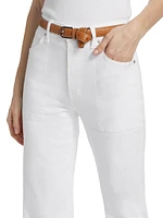 Crosbie Wide-Leg Twill Pants