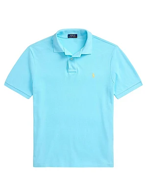 Custom-Slim-Fit Mesh Polo Shirt