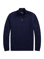 Cotton Quarter-Zip Sweater