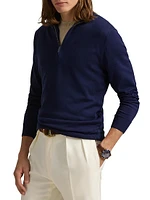 Cotton Quarter-Zip Sweater