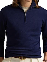 Cotton Quarter-Zip Sweater