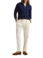 Cotton Quarter-Zip Sweater