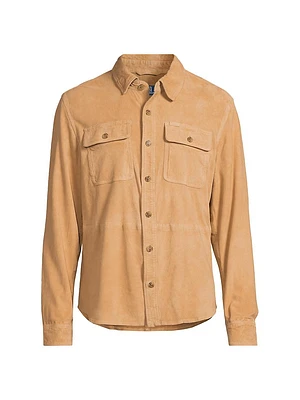 Suede Shirt Jacket