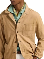 Suede Utility Jacket
