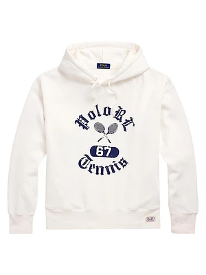 Vintage-Fit Fleece Graphic Hoodie