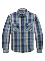 Classic-Fit Plaid Flannel Workshirt