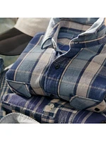 Classic-Fit Plaid Flannel Workshirt