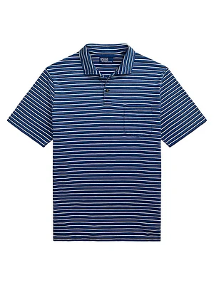 Classic-Fit Striped Jersey Polo Shirt