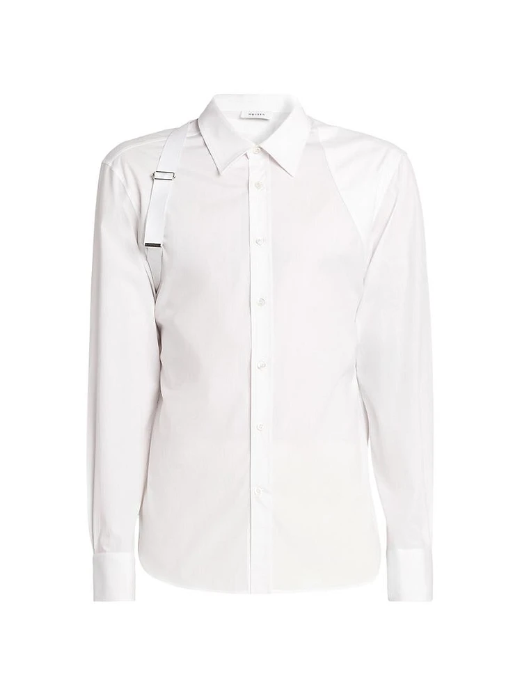Logo Stretch Cotton Tape Harness Shirt