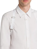 Logo Stretch Cotton Tape Harness Shirt