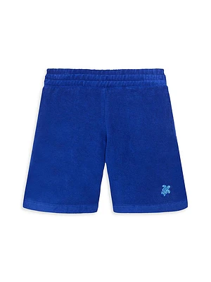 Baby Boy's, Little Boy's & Boy'sTurtle Embroidered Terry Cloth Shorts