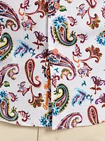 Tangier Paisley Stretch-Cotton Short-Sleeve Shirt