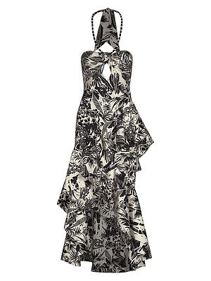 The Comeback Floral Cut-Out Maxi Dress