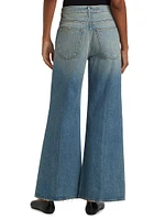 Lax Mid-Rise Wide-Leg Jeans