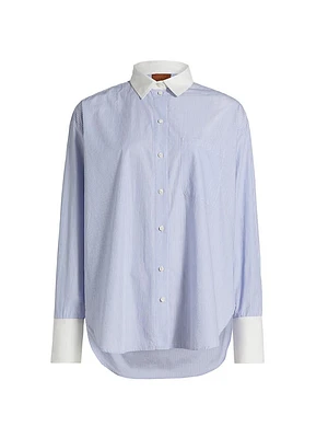 Crosby Stripe Cotton Shirt