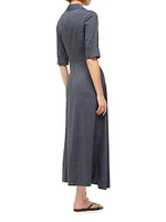 Joan Linen-Blend Midi-Shirtdress