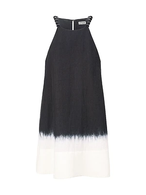 Cabo Dip-Dyed Linen A-Line Minidress