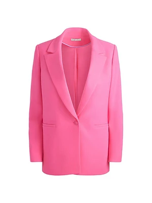 Denny One-Button Oversized Blazer